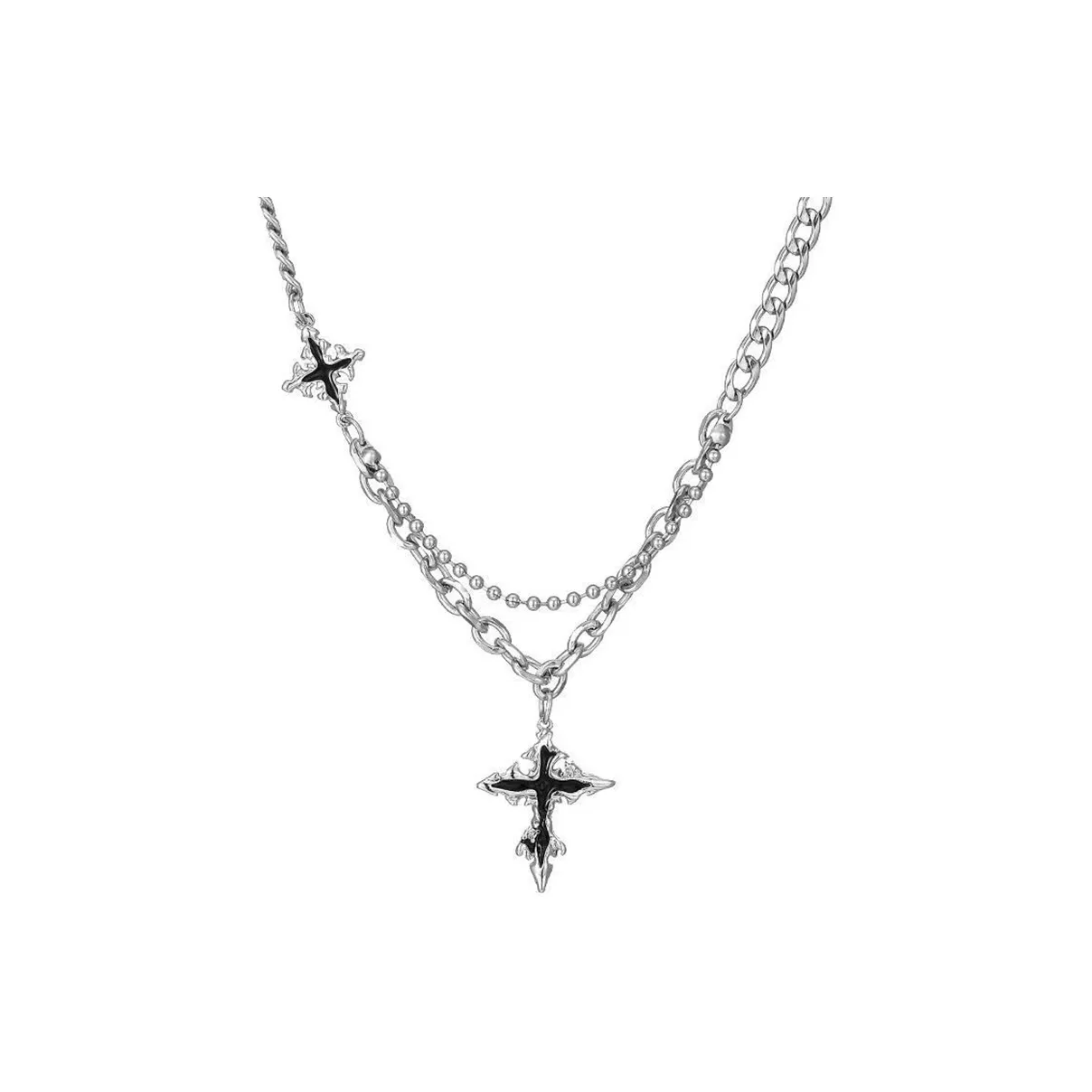 Cooraree Титановые стальные ожерелья унисекс