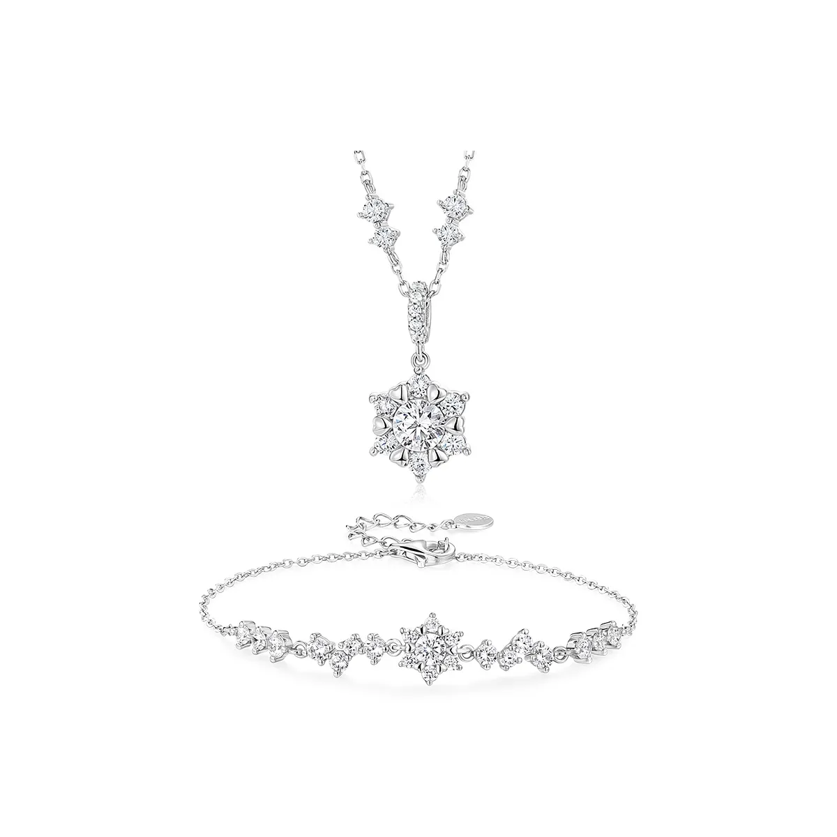 KADER S925 Silver Necklaces Women's Silver white Gift Box
