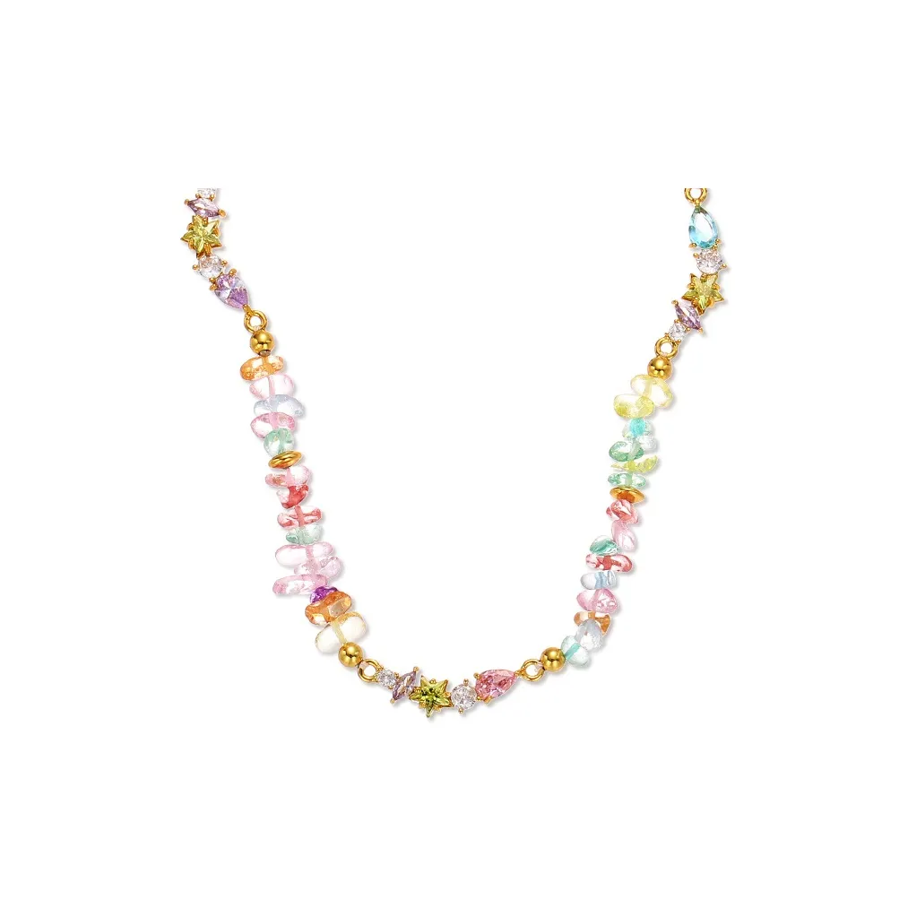 ROAELOVE Цирконовые ожерелья женские