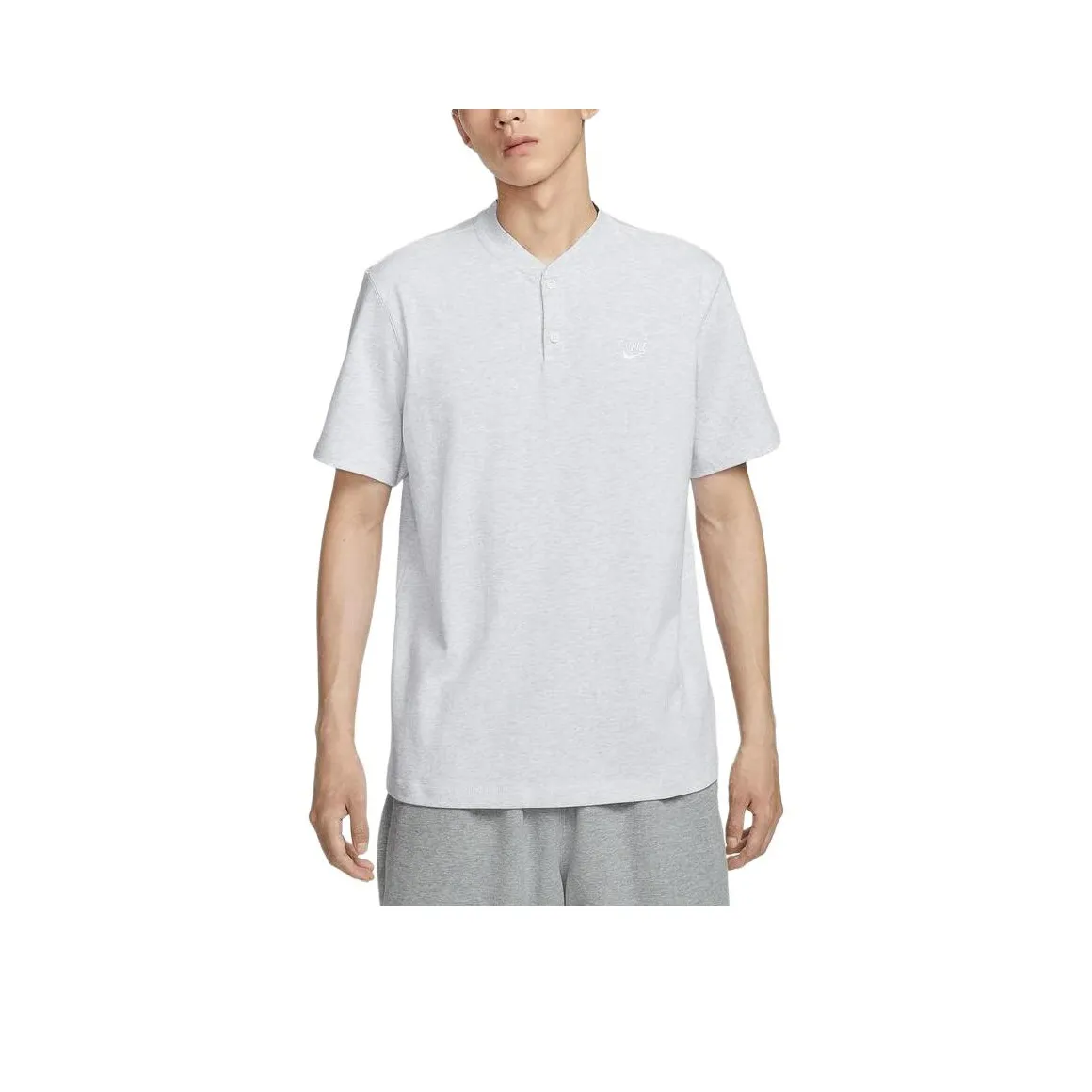 Nike Club Серый Мужской T-Рубашки