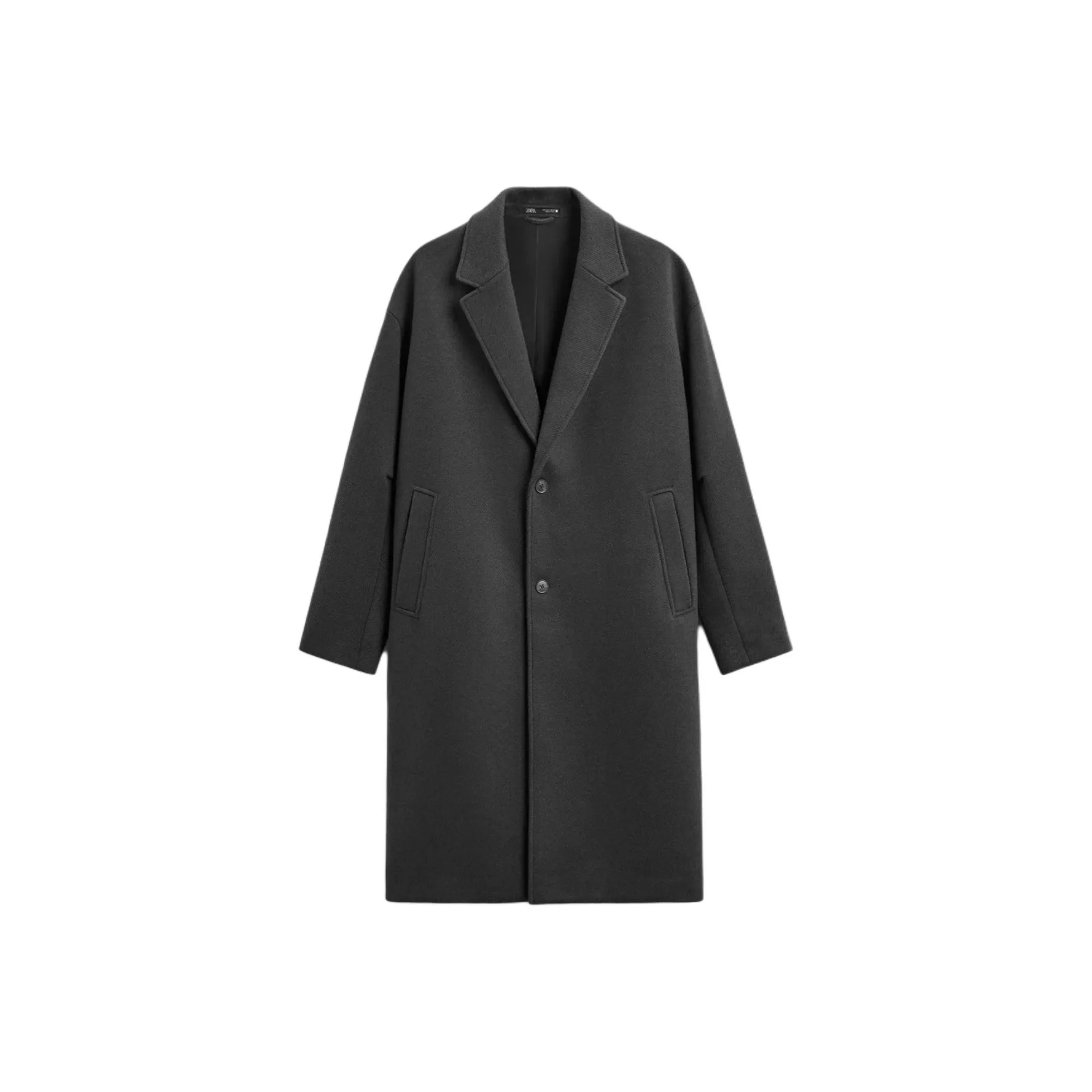 ZARA Серый Унисекс Пальто