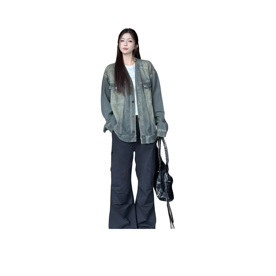 XIAOJUCHUANLI Denim Jacket Unisex