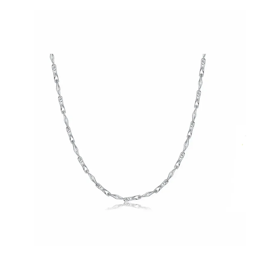 UZIID Sterling Silver Necklaces Unisex Silver