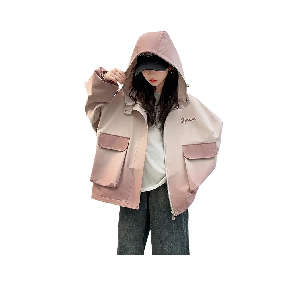 GULIJIA Ветровка Розовая Подростки