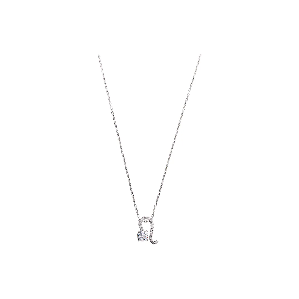 Swarovski Zodiac II Artificial Crystal Constellation Women's Necklace Women's Silver