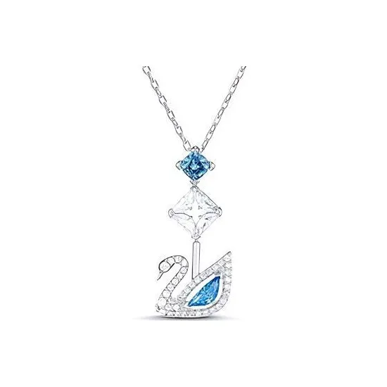 Swarovski Rhodium Plated Necklaces Women's Blue