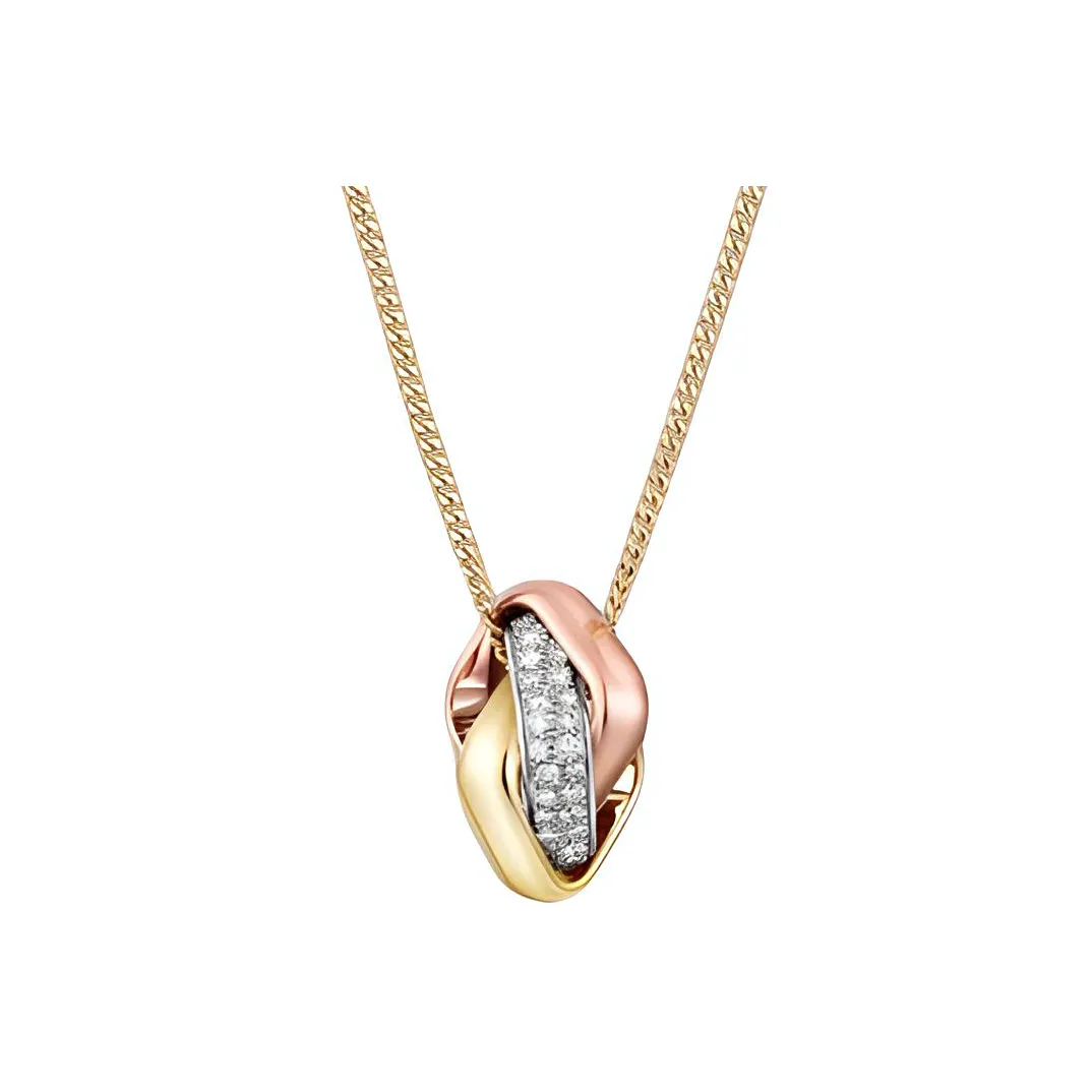 CARTIER 18K Rose Gold, 18K Gold, 18K White Gold, Diamond Necklaces Unisex