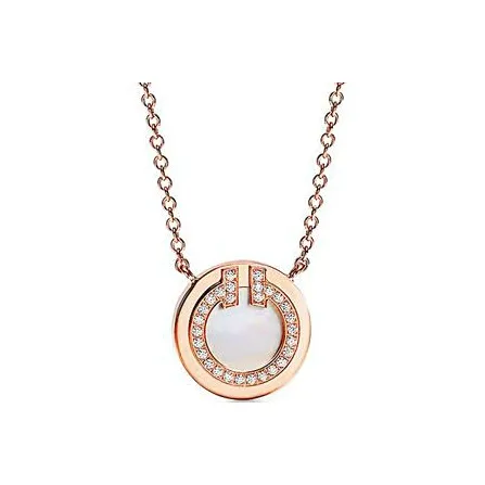 TIFFANY & CO. T Mother Of Pearl Necklaces Women's