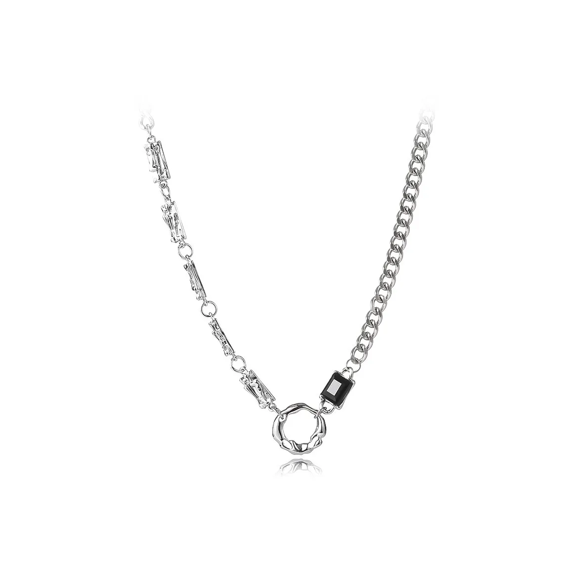 MUYAN Нерегулярный круглый ожерелье унисекс