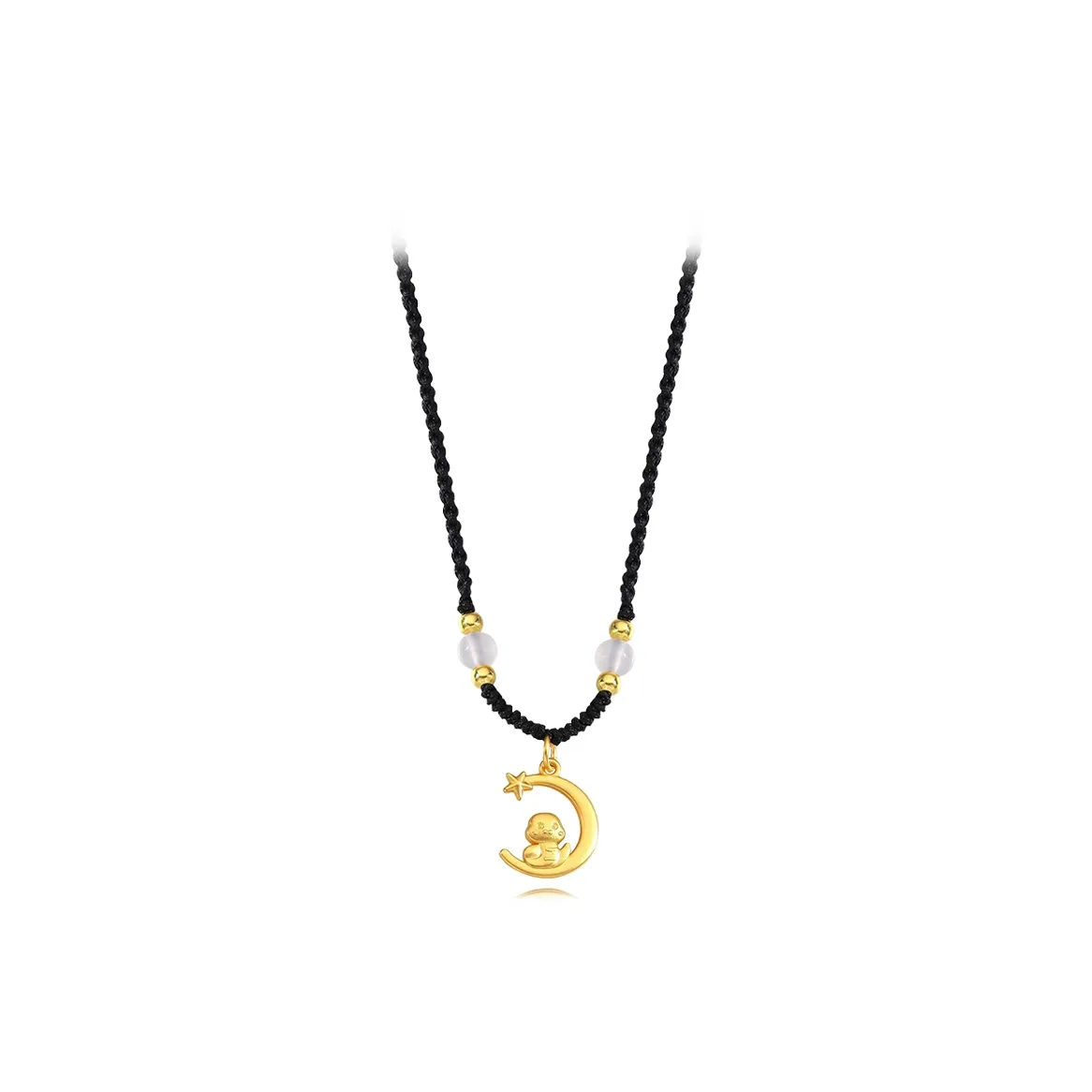 Muyan Alloy Moon Snake Necklace Women's