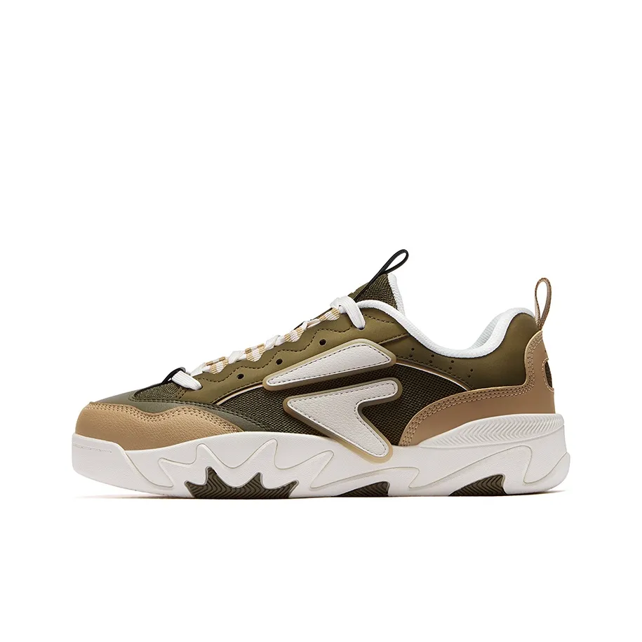 FILA FUSION NOLLIE II Dolphin Jump Shoe 2 Устойчивые к истиранию Скейтборд Кроссовки Мужские Зеленый Коричневый