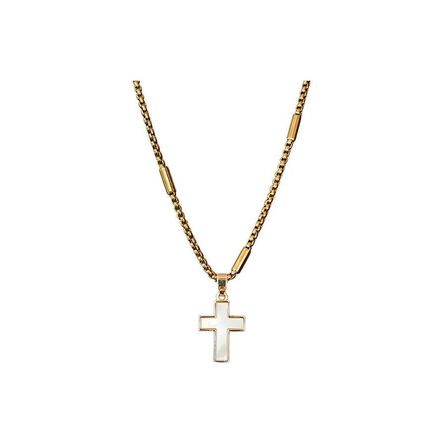 PUENTE Титановая стальная цепочка на ключицу Мужская