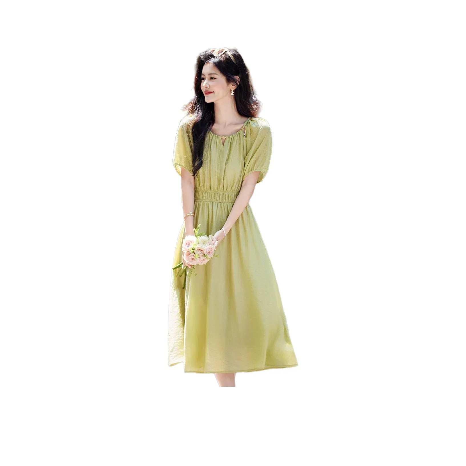 Still Quiet Short Sleeved Dress Women's