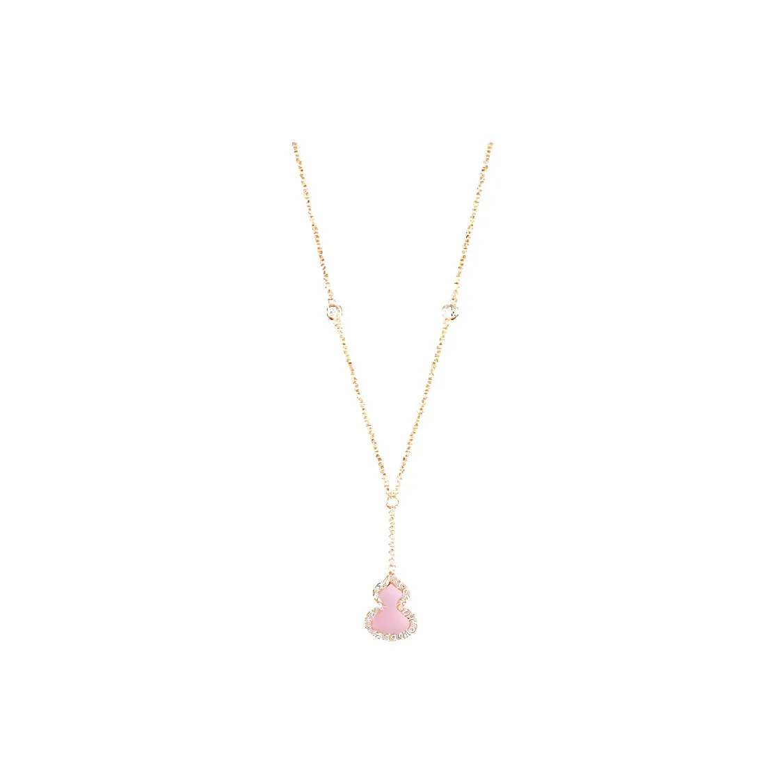 Qeelin Wulu Karat Gold Necklaces Women's Pink