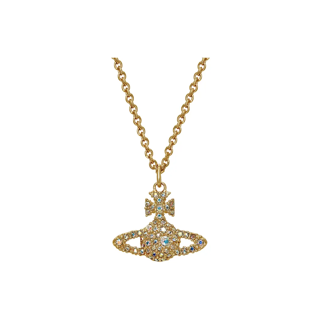 Vivienne Westwood Grace Bas Relief Pendant Brass Necklaces Women's