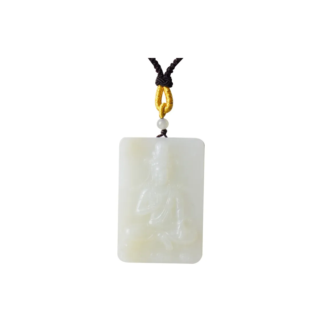 FENGFEIHUANG Hetian Jade Necklaces White Jade/Pale Greenish White Jade Men's