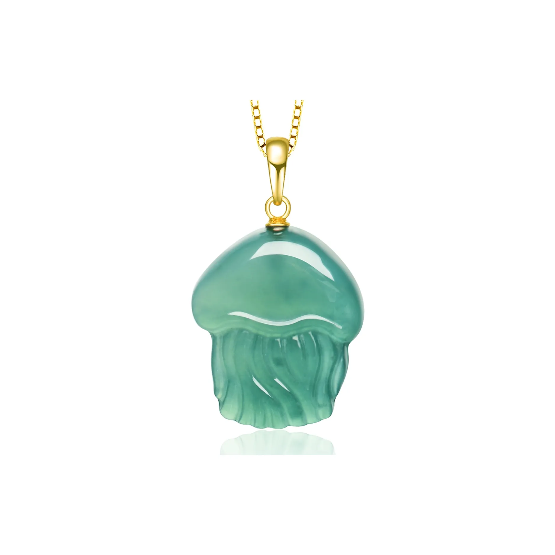 PEARL QUEEN Glutinous Jade Jadeite Necklaces Unisex