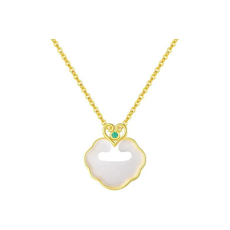 Emerald Dynasty Chalcedony Necklaces Women's