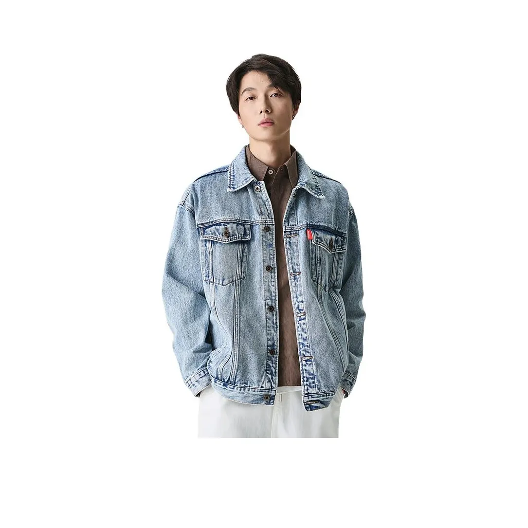 JASONWOOD Cowboy on the Run Denim Jacket Unisex Bleach Blue