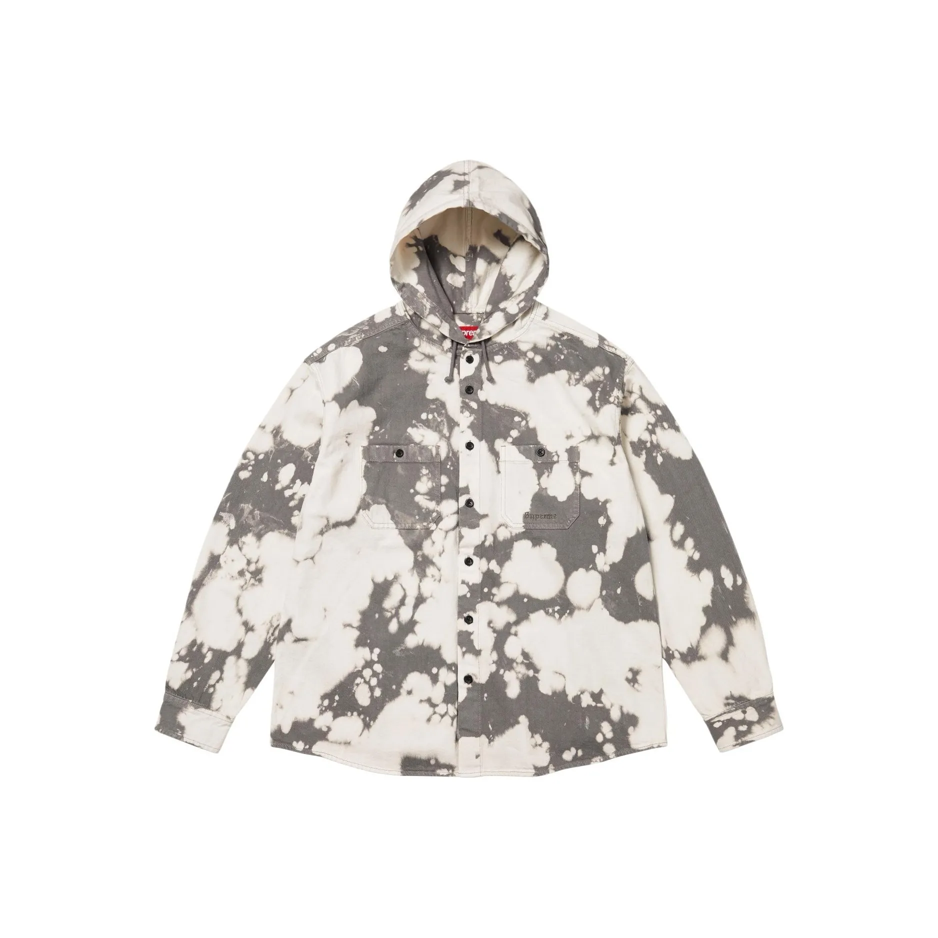 Supreme SS25 WEEK19 С капюшоном Джинсовая рубашка Унисекс