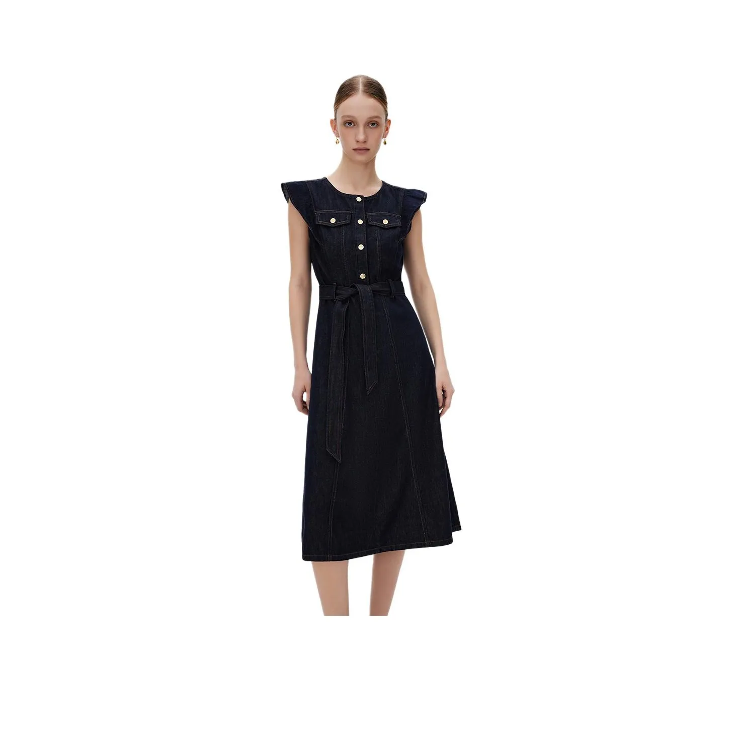 ONLY Sleeveless Dresses Women's J37 1000 Washed Blue Denim