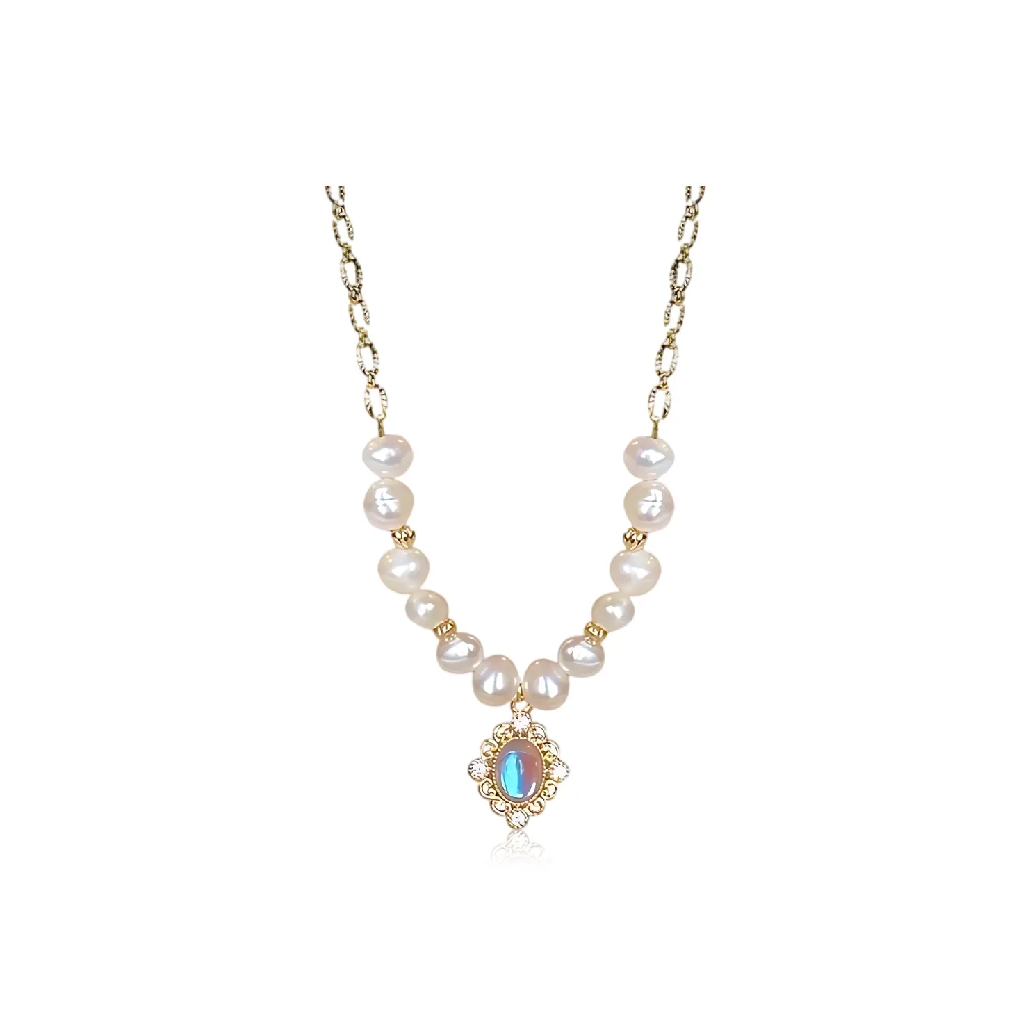 GUDS GAVE Alloy Faux Pearl Zircon Resin Necklaces Women's