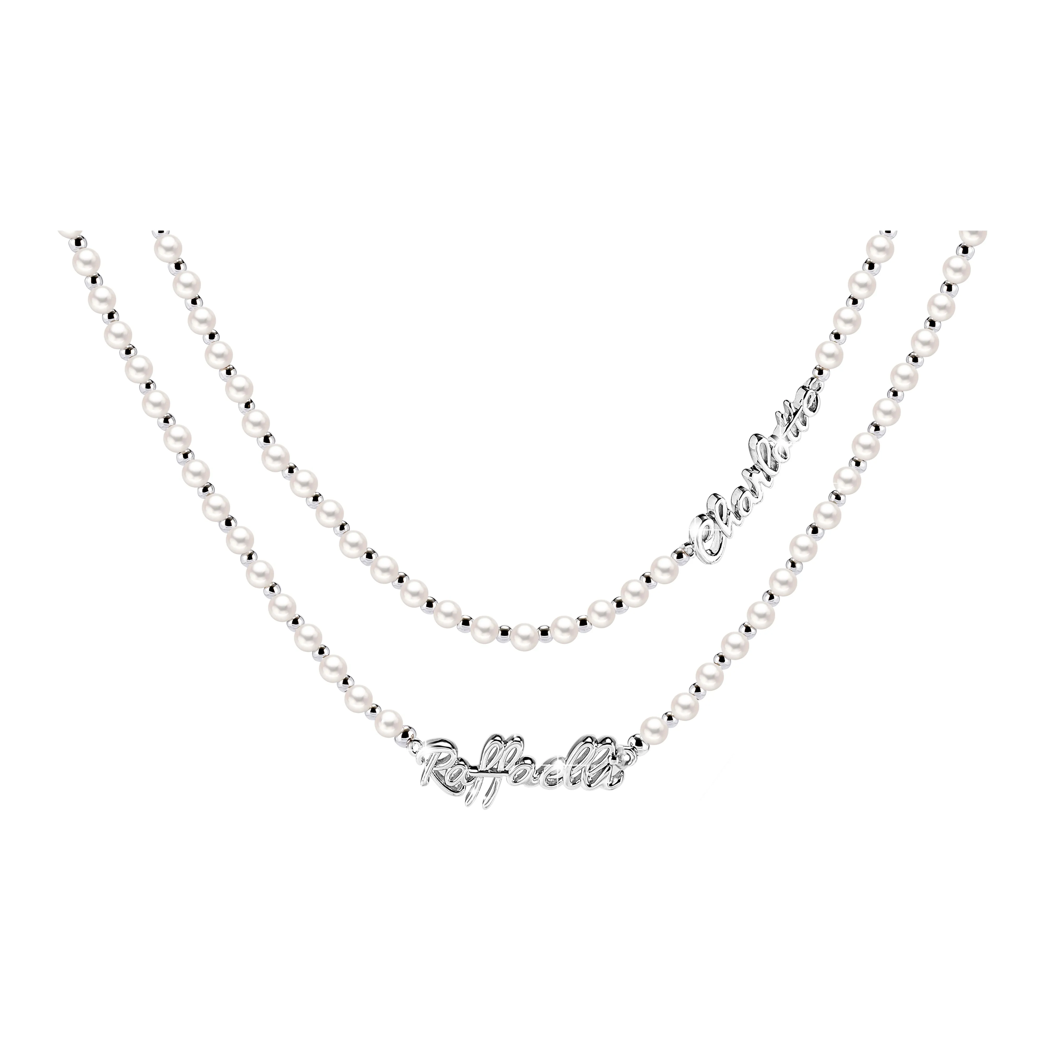 CHARLOTTE RAFFAELLI· Латунь Жемчужная раковина Двойной слой Ожерелье Женское Белое Золото