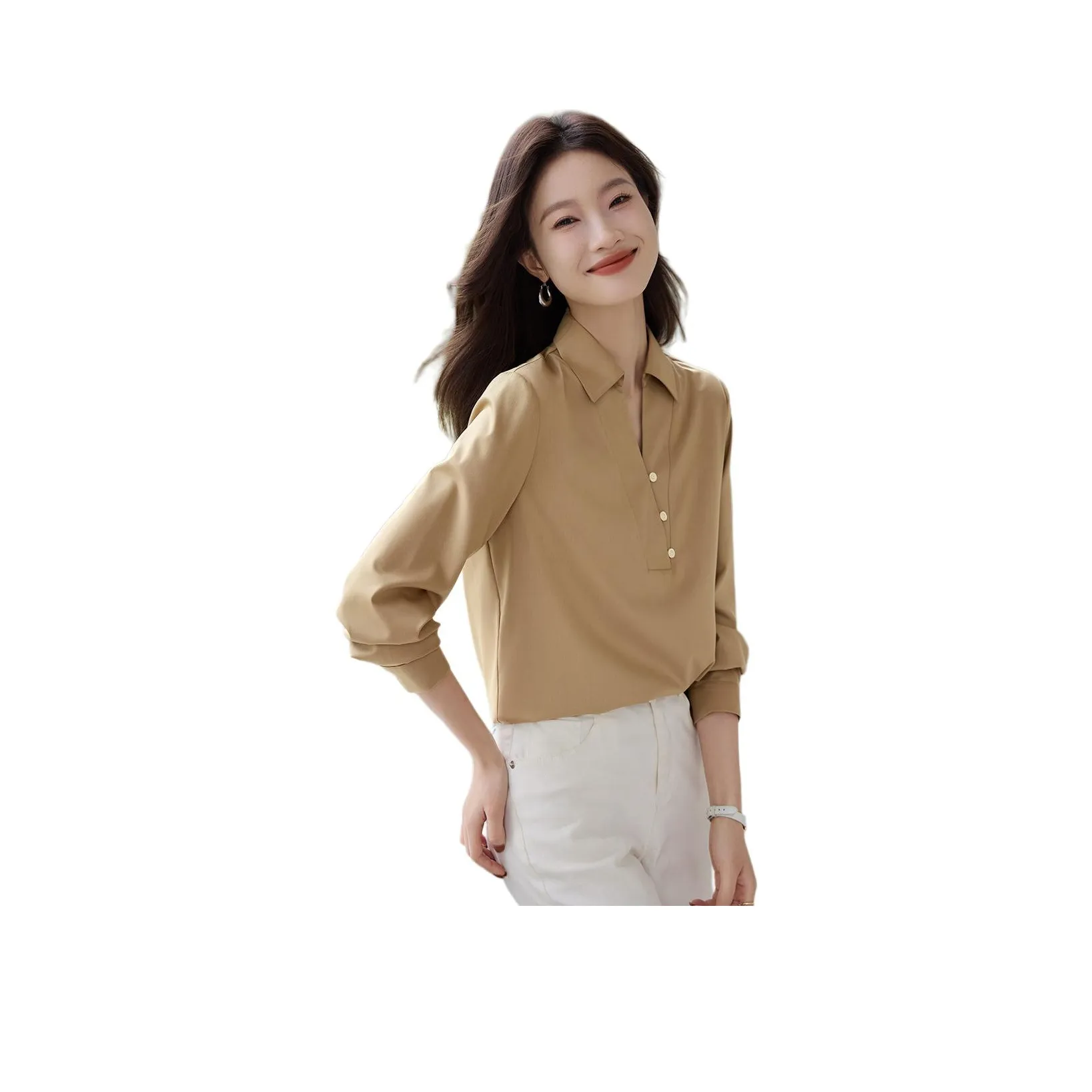 Mo Han Yi Mei Shirt Women's Tan