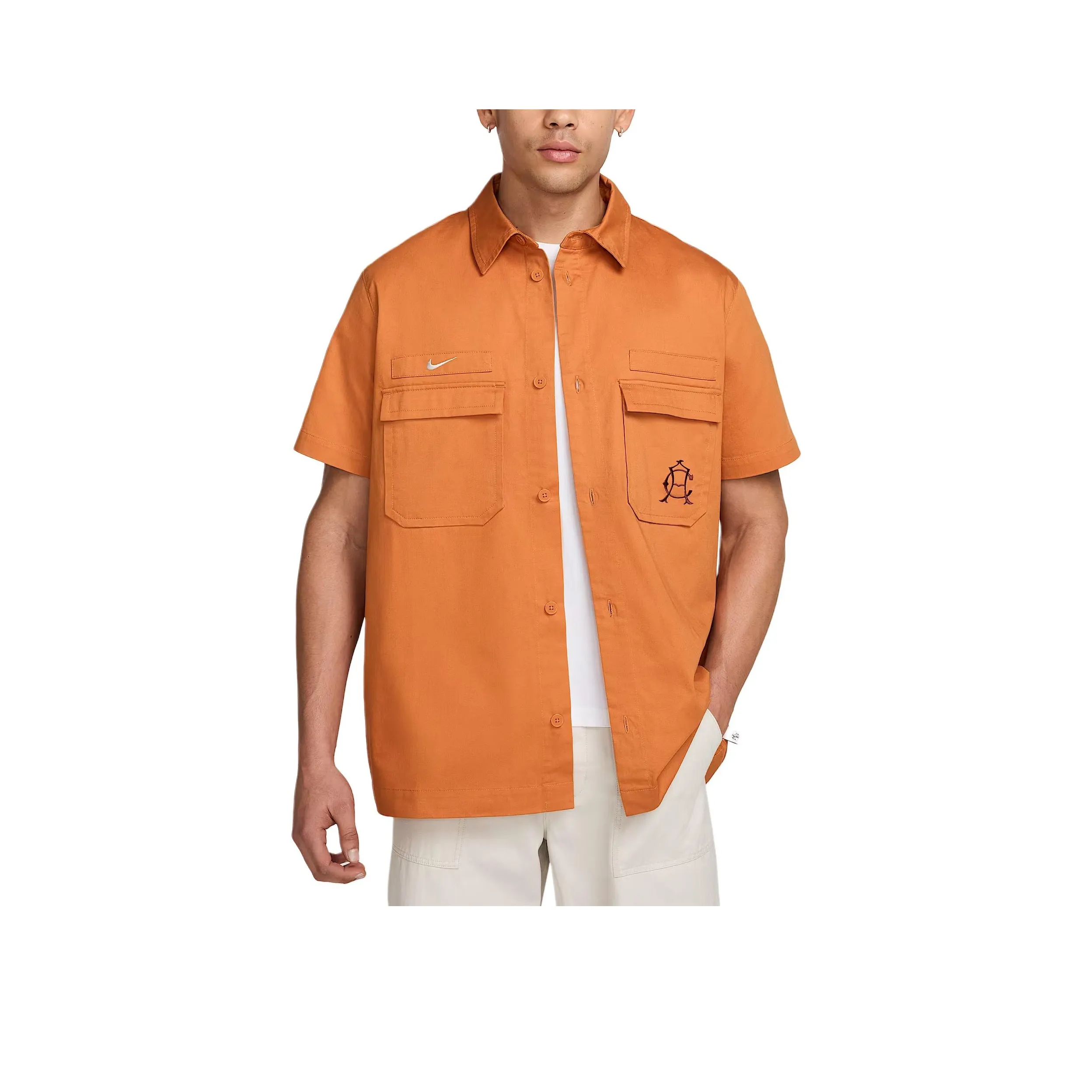 nike Клуб Américawoven Рубашка Мужская CINDER Оранжевый Светло-коричневый