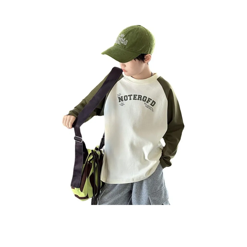 The panda is round Длинный рукав Т-рубашка Детская