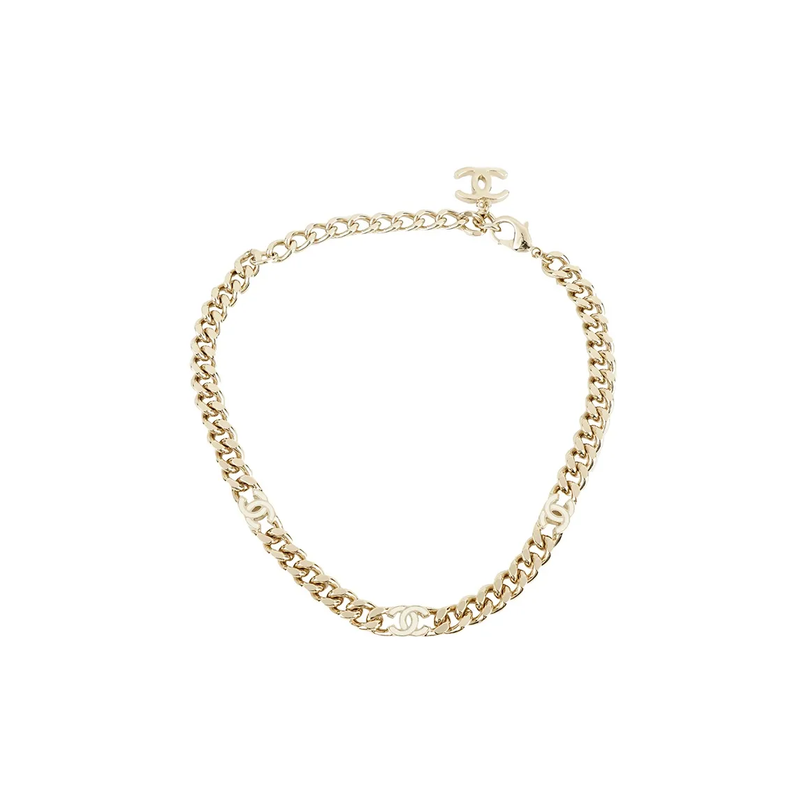 CHANEL Metal Choker Necklace