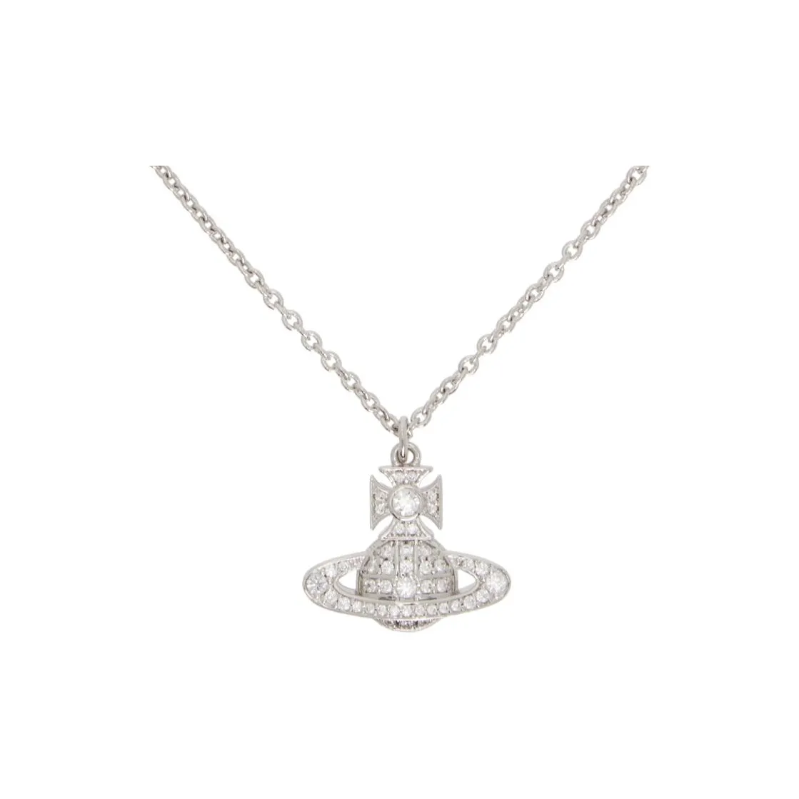 Vivienne Westwood Crystal Necklaces Мужской Серебряный