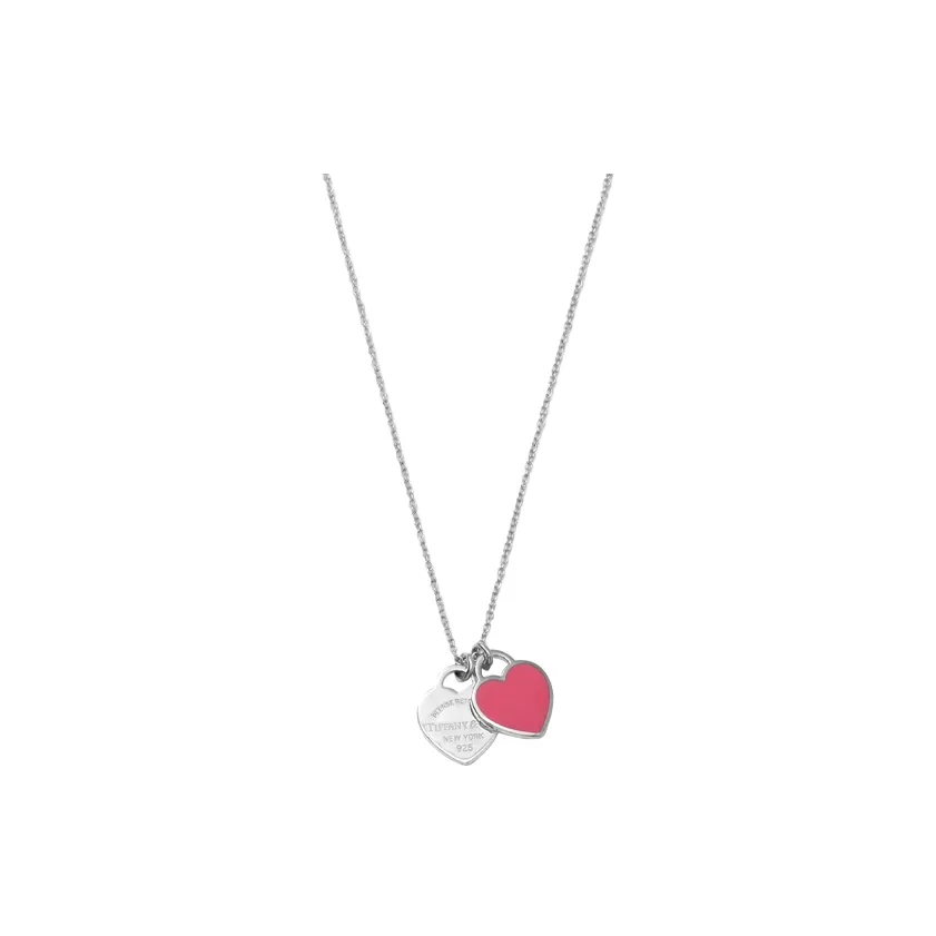 TIFFANY & CO. Return To Tiffany Collection 925 Sterling Silver Necklaces Women's Barbie Pink Fuchsia