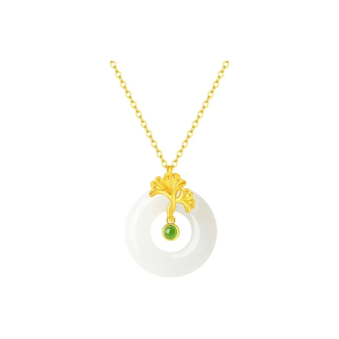 CHINA GOLD Hetian Jade Necklaces White Jade/Pale Greenish White Jade Women's