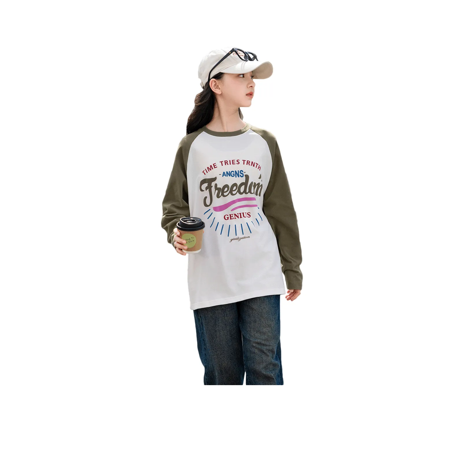 Because no T Рубашка Белый Подростки