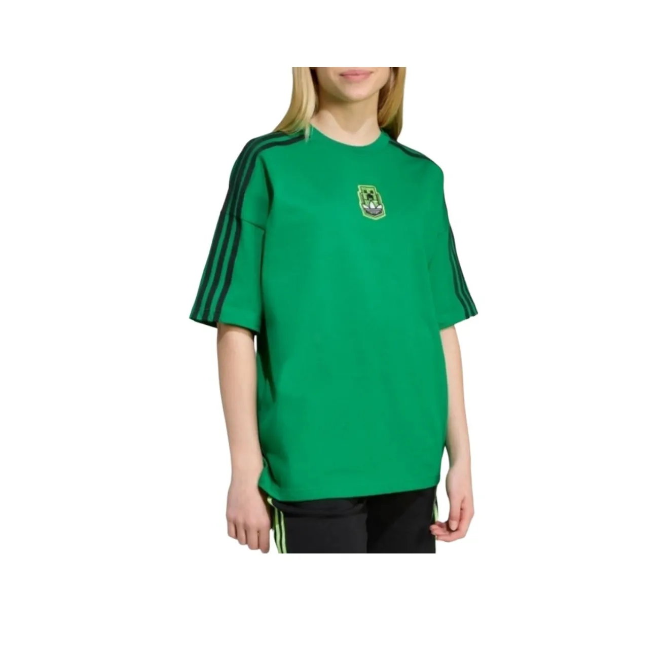 Adidas Originals X Minecraft T-Shirt Зеленый Детский