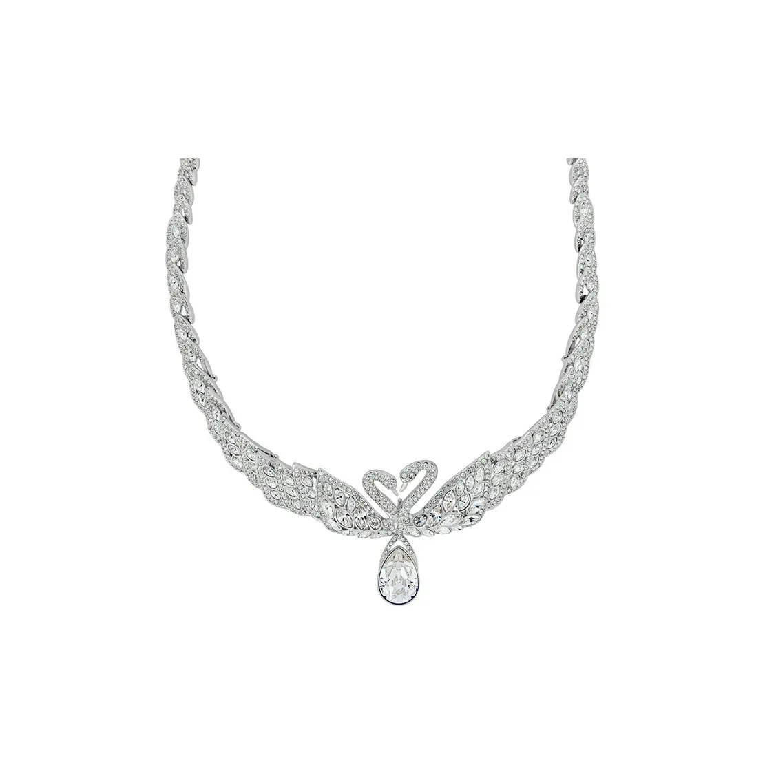 Swarovski Swan Necklaces Women's White