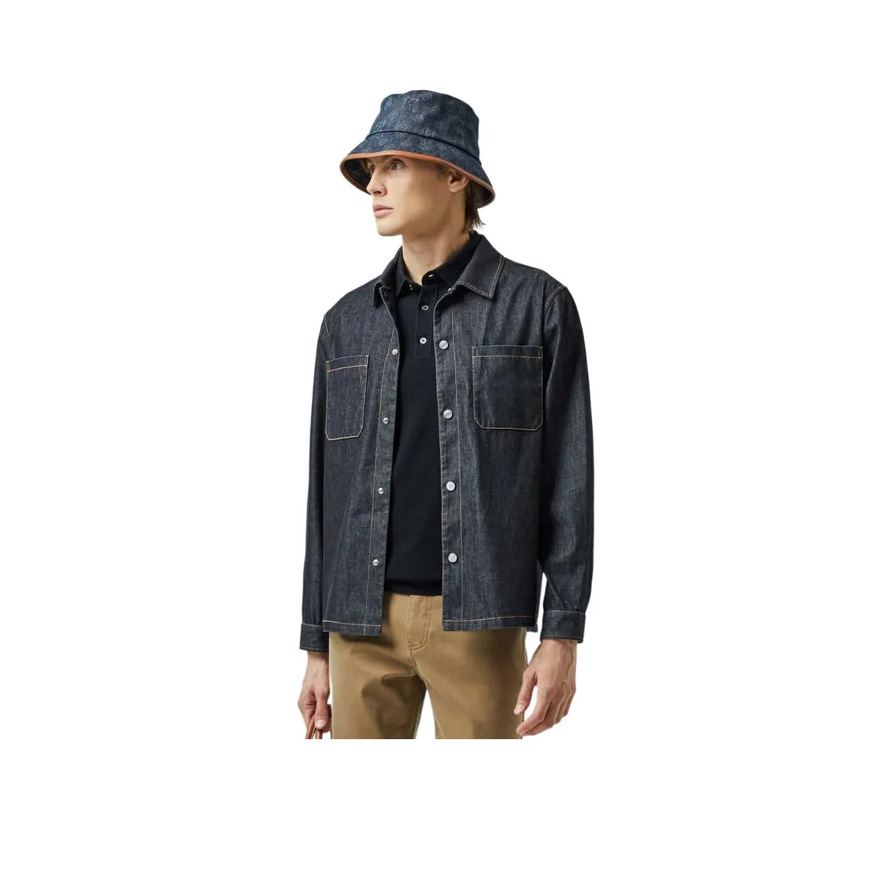 DIKENI Denim Jacket Men's Black