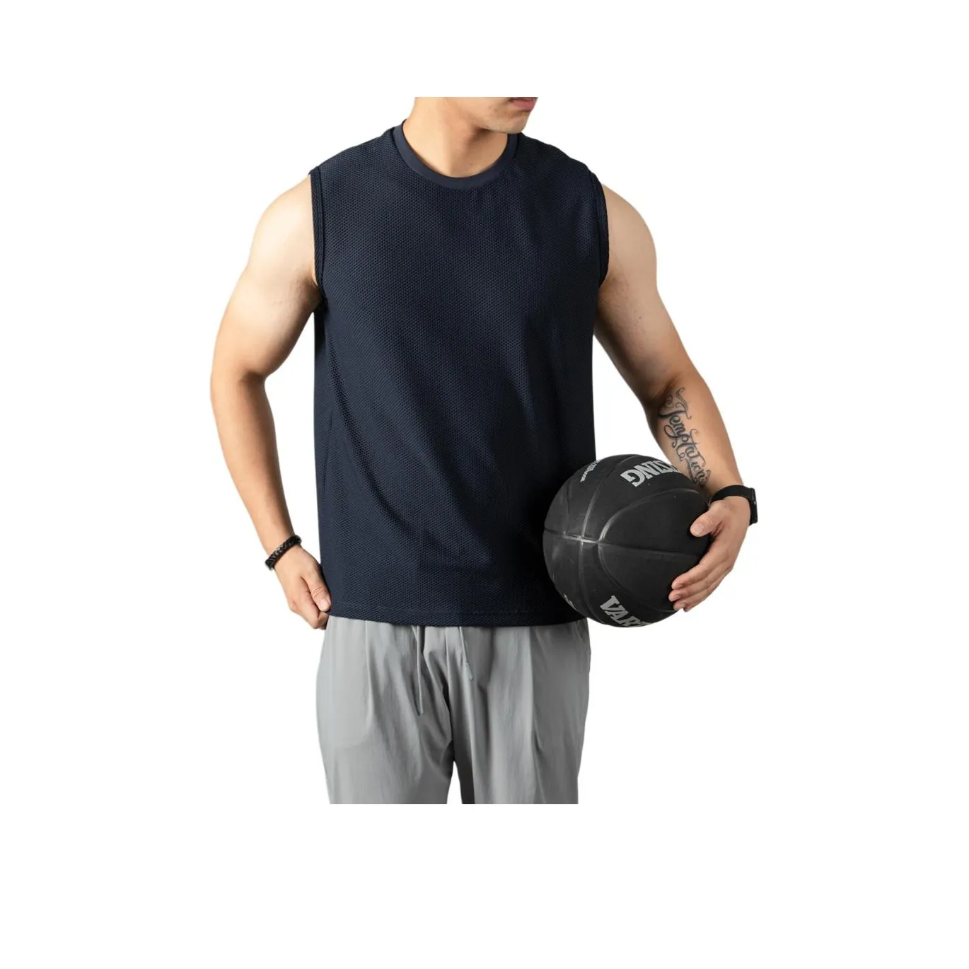 PERDONTOO Без рукавов Спортивная рубашка Легкая с вырезами Без рукавов T-рубашка Мужская