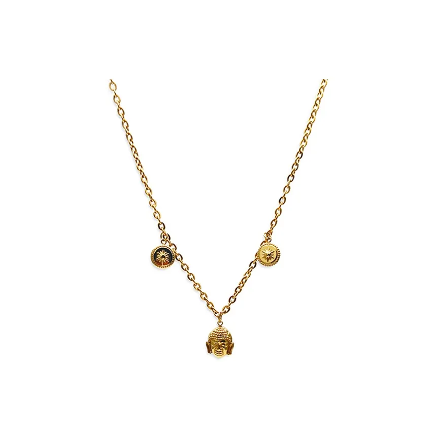 PUENTE Titanium Steel Collarbone Chain Men's