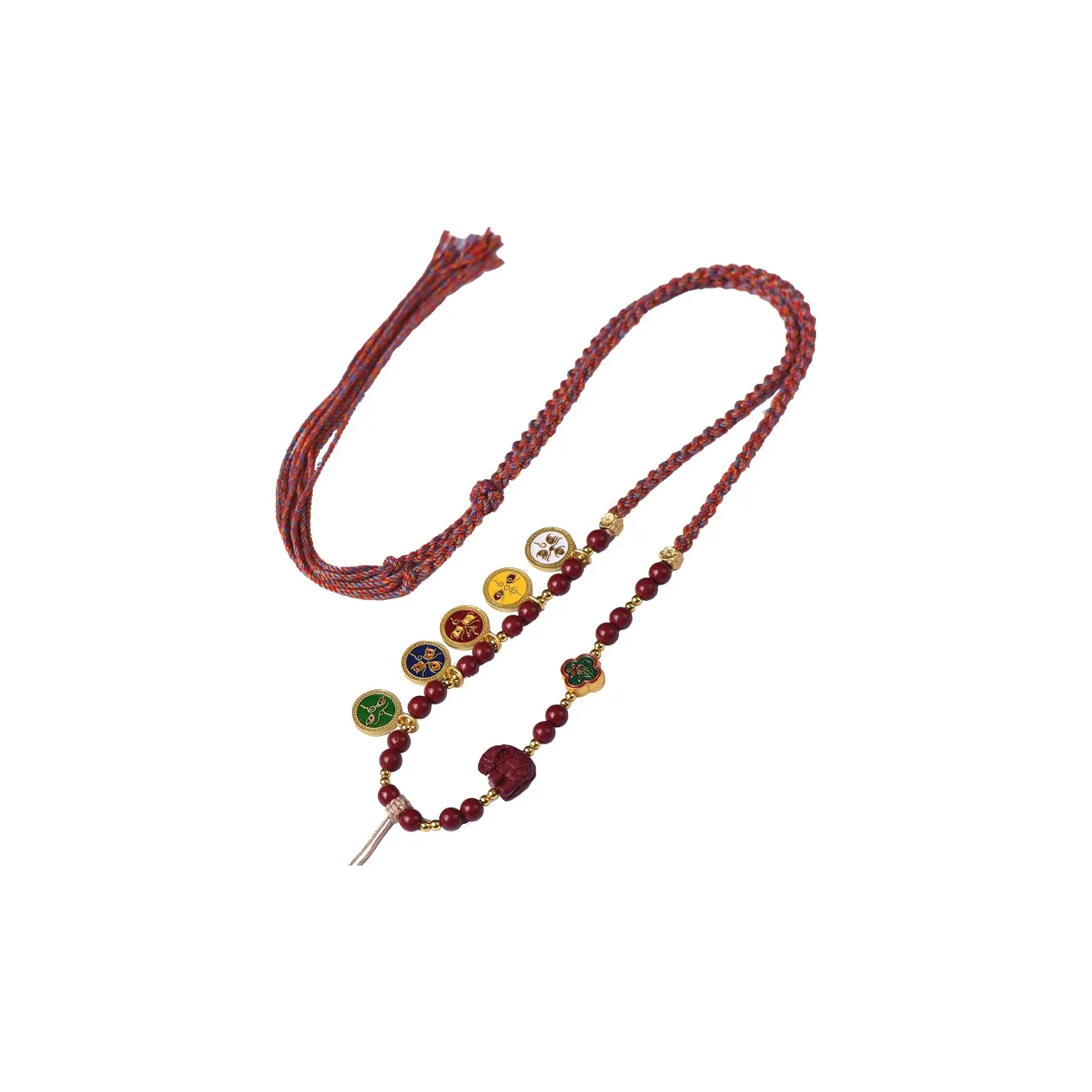 Runyangshi Хлопок лен смесь ожерелье Rope унисекс