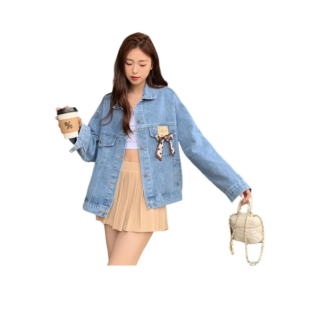 SECFLY OFFICIAL Denim Jacket Women's Blue