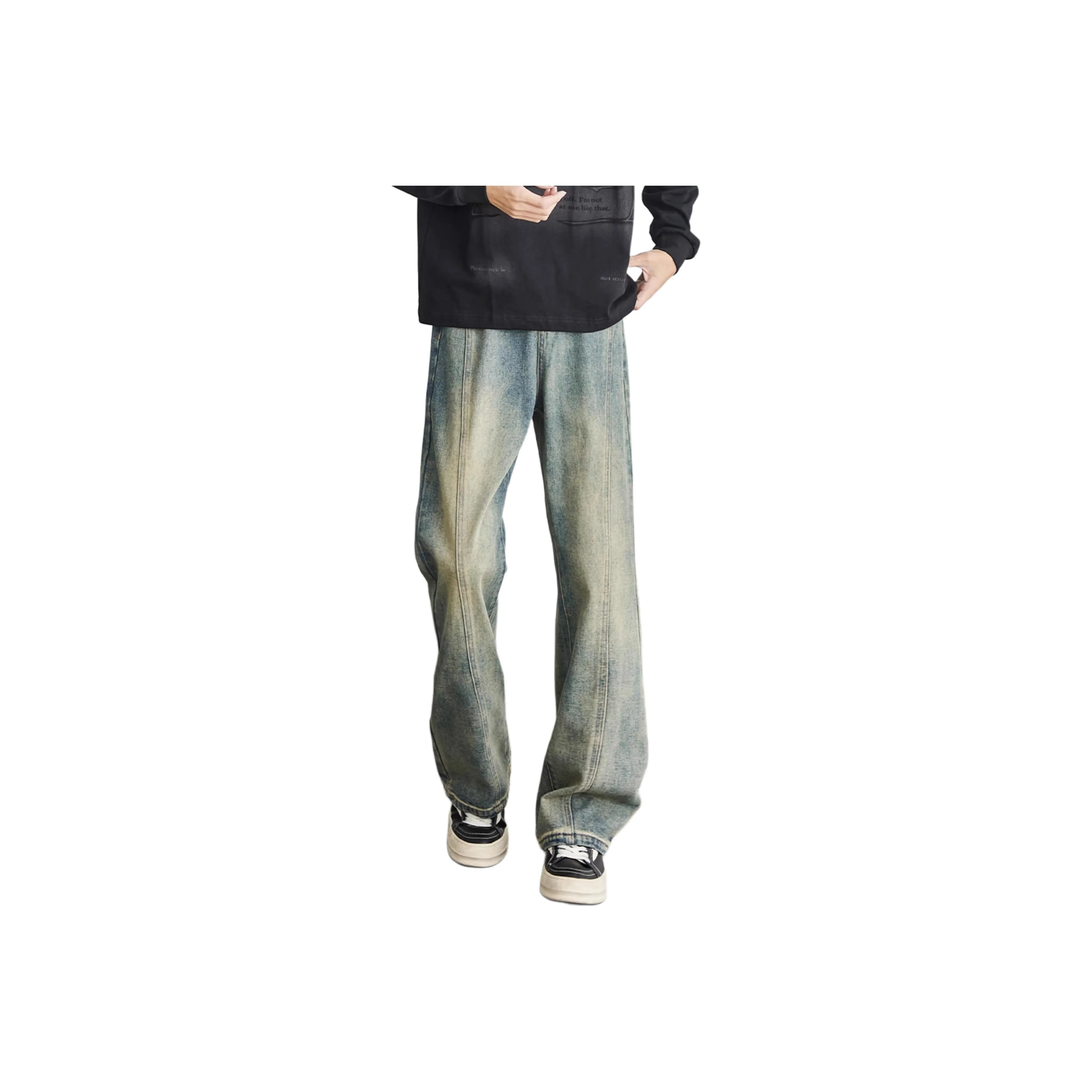 Menglaini Jeans Unisex