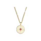 파워 Birthstone 동전 목걸이 (1월)