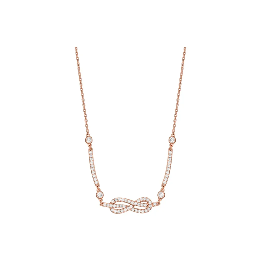 EMPORIO ARMANI Ожерелье из сплава с цирконием женское розовое золото