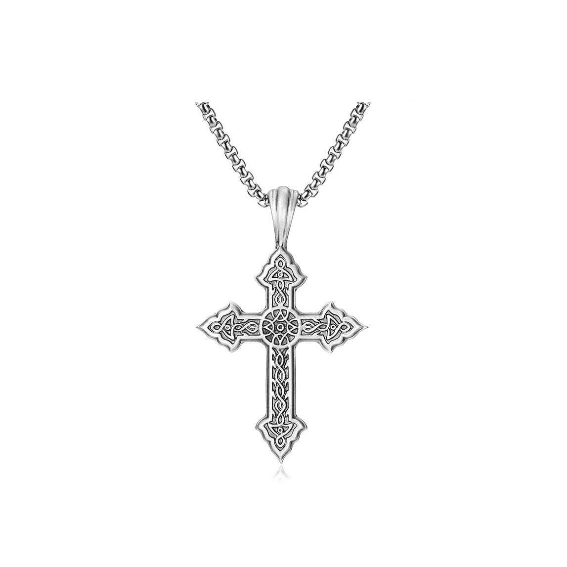 EVBEA Pure Олово Подвеска Нержавеющая сталь Ожерелье Мужское