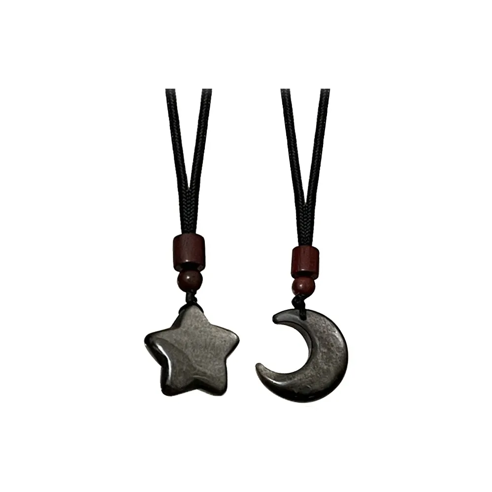 GIRATI Обсидиан Ожерелья Унисекс