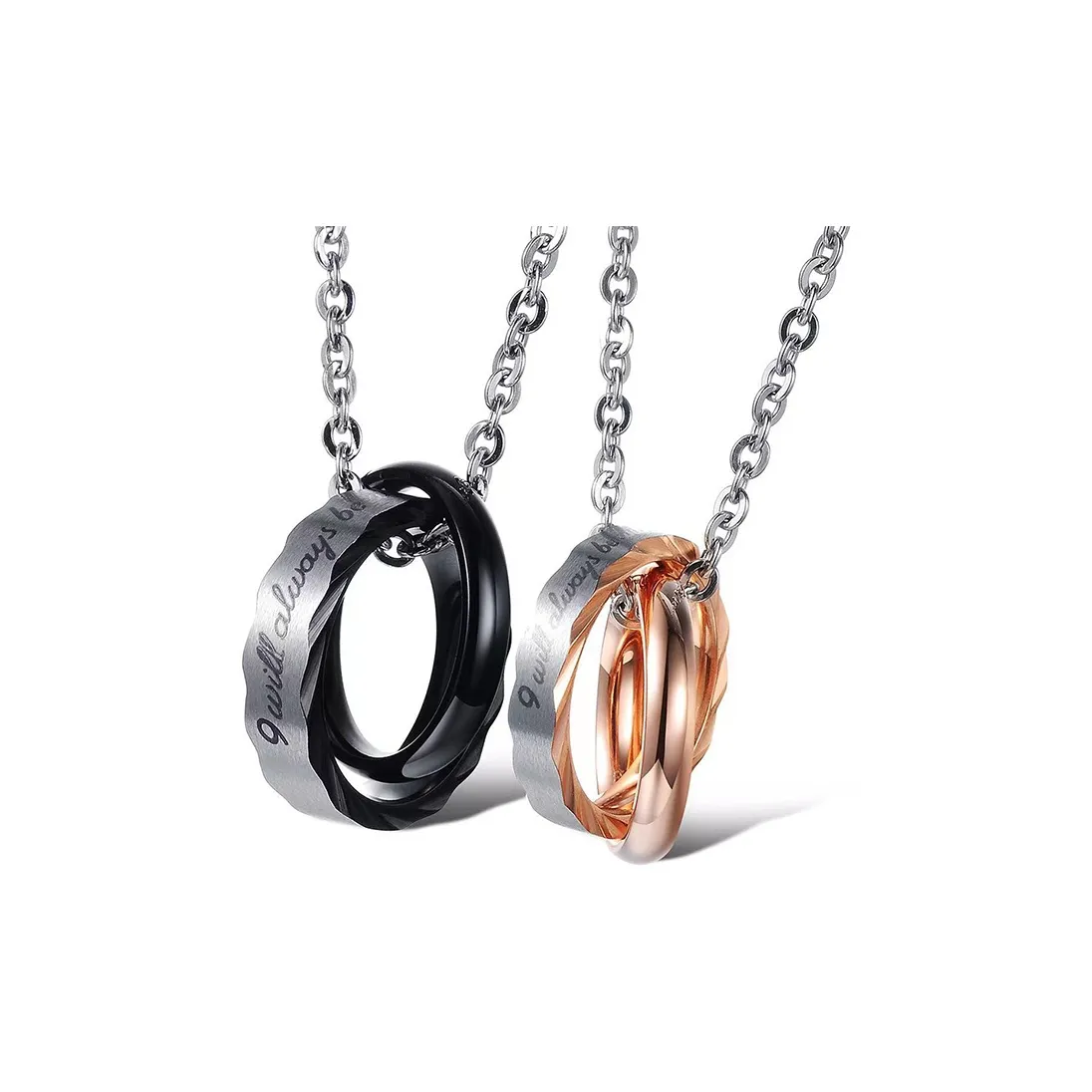 AKAK Титановые стальные ожерелья унисекс