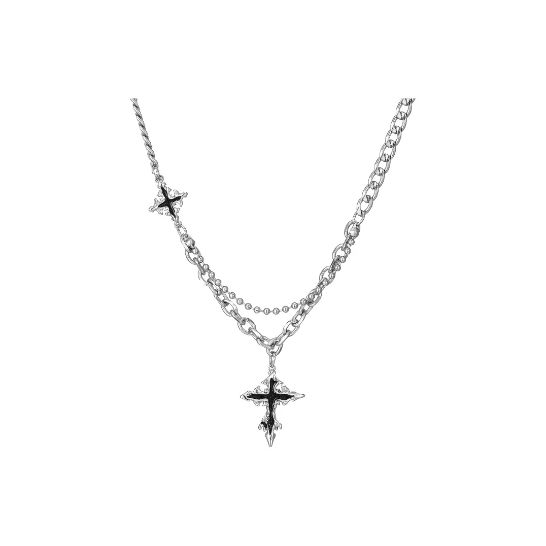 PINK U Титановые стальные ожерелья для мужчин