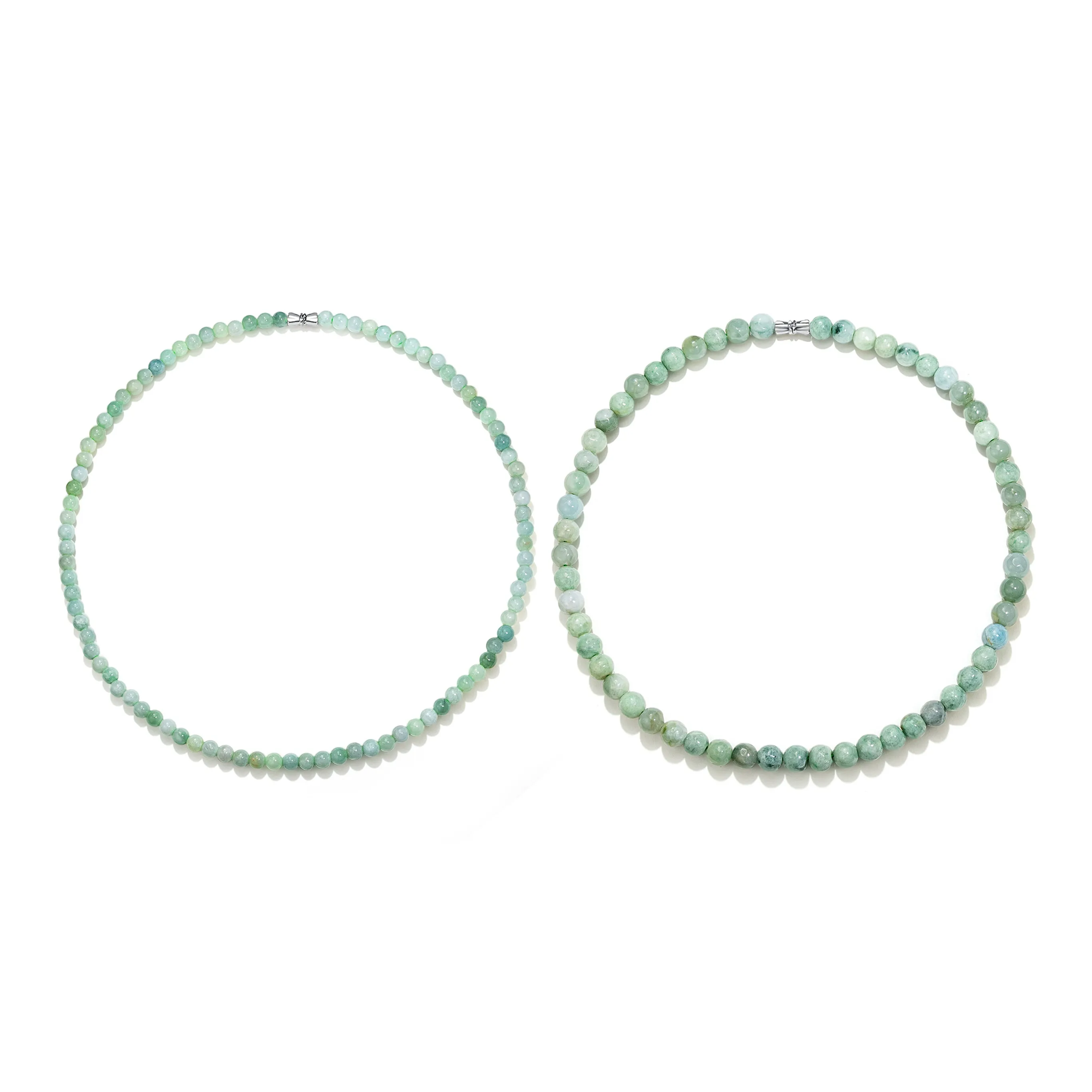 North Cain Bean Type Jadeite Necklaces Unisex